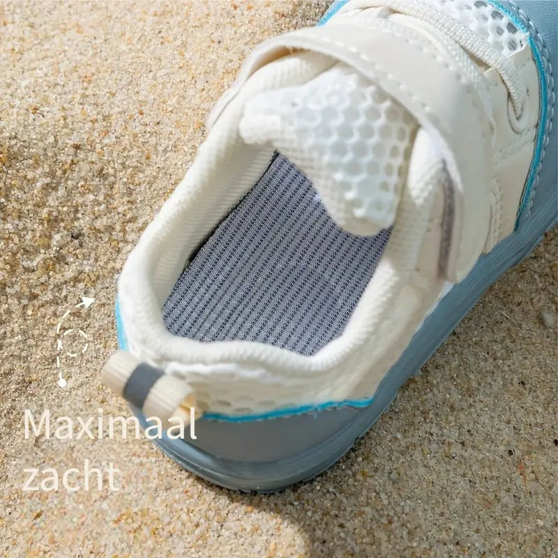 Barefoot Toddler Sneakers - Velcro Strap Wide Toe Box