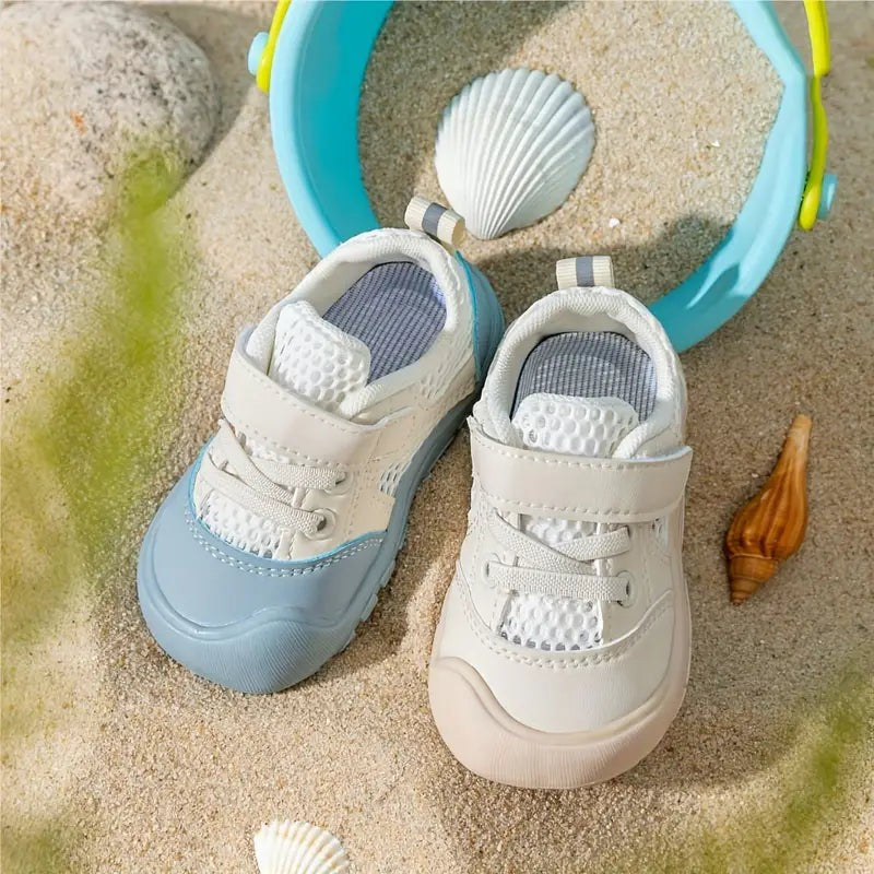 Barefoot Toddler Sneakers - Velcro Strap Wide Toe Box