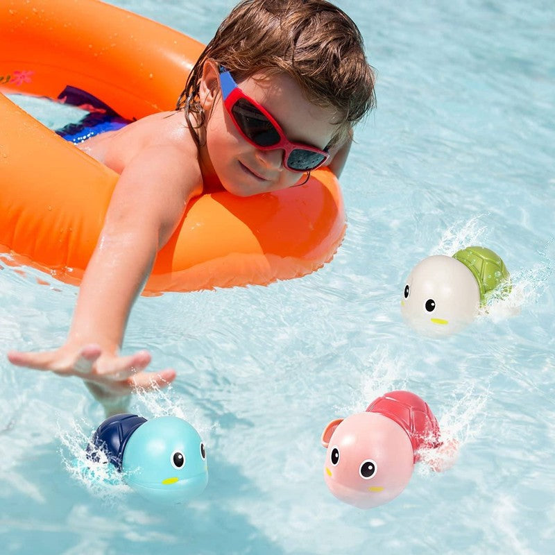 Bath Toys - Wind-Up Floating Turtle Set
