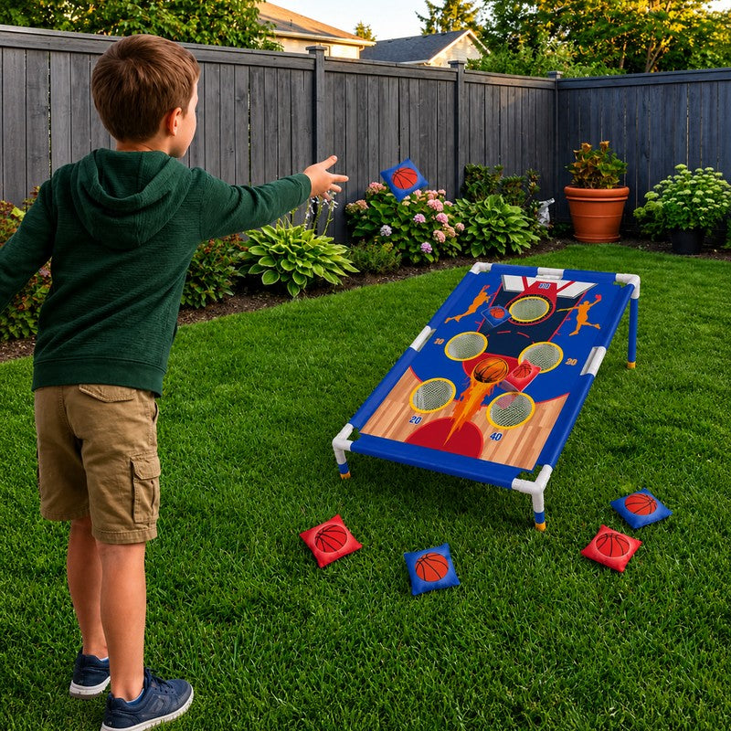 Bean Bag Toss Game Set - Foldable Target Board with Bean Bags