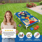 Bean Bag Toss Game Set - Foldable Target Board with Bean Bags