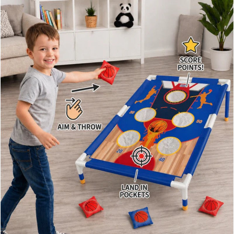 Bean Bag Toss Game Set - Foldable Target Board with Bean Bags