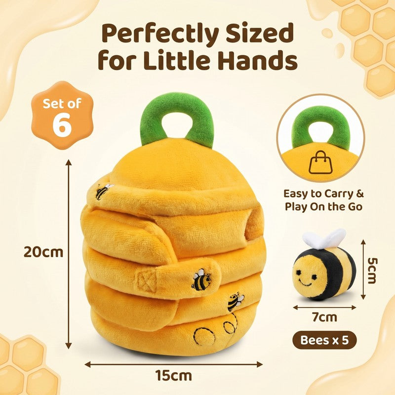 Bee Sorting Sensory Toy Set - Beehive with Interactive Bee Pieces