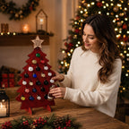 Bottle Advent Calendar - Christmas Tree Shape with Star Topper