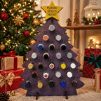 Bottle Advent Calendar - Christmas Tree Shape with Star Topper
