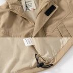 Boys' Hooded Jacket - Solid Color with Front Zipper