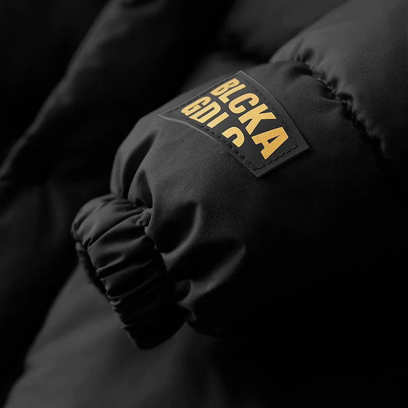 Boys' Hooded Padded Jacket - Black