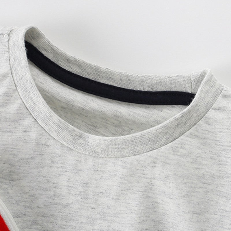 Boys' Short-Sleeve T-shirt - Rocket Appliqué