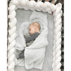 Braided Crib Bumper - Handwoven Padded Rail Liner