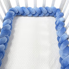 Braided Crib Bumper - Handwoven Padded Rail Liner