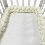 Braided Crib Bumper - Handwoven Padded Rail Liner