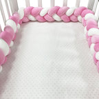 Braided Crib Bumper - Handwoven Padded Rail Liner