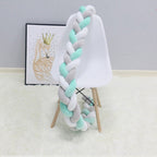 Braided Crib Bumper - Handwoven Padded Rail Liner