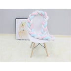 Braided Crib Bumper - Handwoven Padded Rail Liner