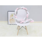 Braided Crib Bumper - Handwoven Padded Rail Liner