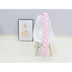 Braided Crib Bumper - Handwoven Padded Rail Liner