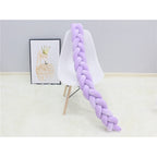 Braided Crib Bumper - Handwoven Padded Rail Liner