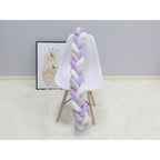 Braided Crib Bumper - Handwoven Padded Rail Liner