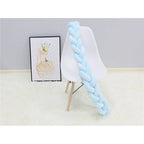 Braided Crib Bumper - Handwoven Padded Rail Liner