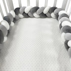 Braided Crib Bumper - Handwoven Padded Rail Liner
