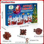 Brain Teaser Advent Calendar Set - 24-Day Christmas Countdown Puzzle