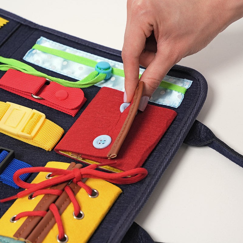 Busy Board - Foldable Fabric Activity Board