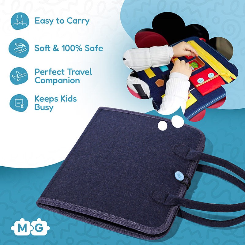Busy Board - Foldable Fabric Activity Board