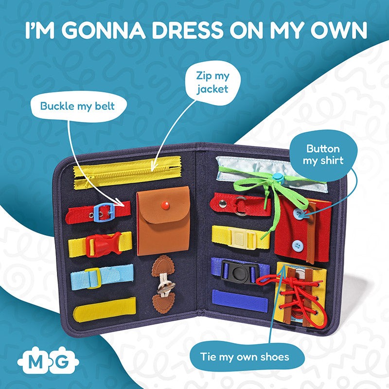 Busy Board - Foldable Fabric Activity Board