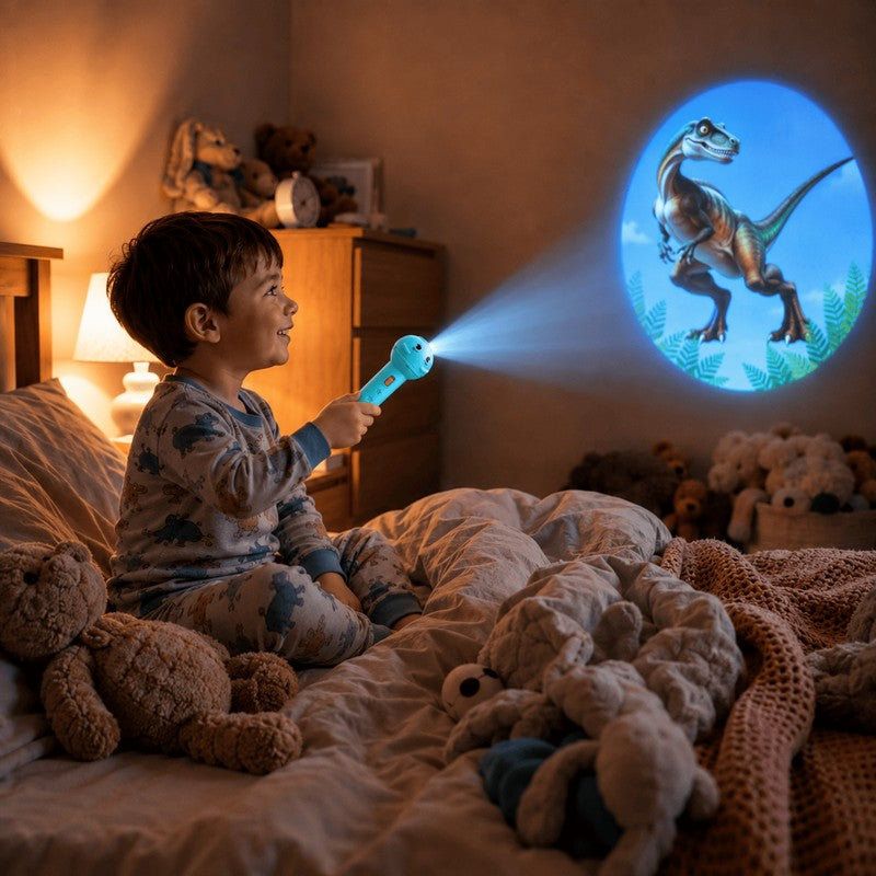 Camping Light - Projection Flashlight Toy with Animal Scenes
