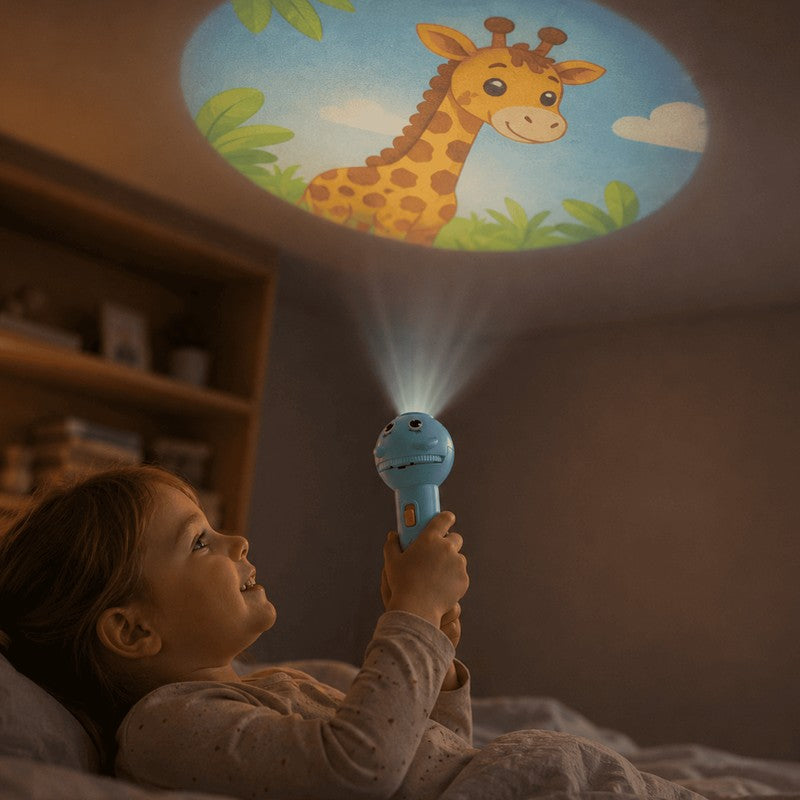 Camping Light - Projection Flashlight Toy with Animal Scenes