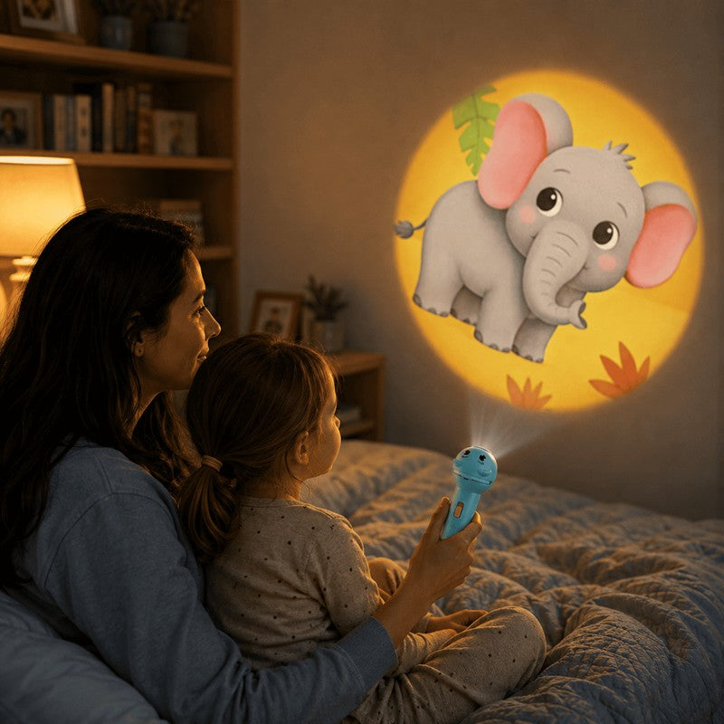 Camping Light - Projection Flashlight Toy with Animal Scenes
