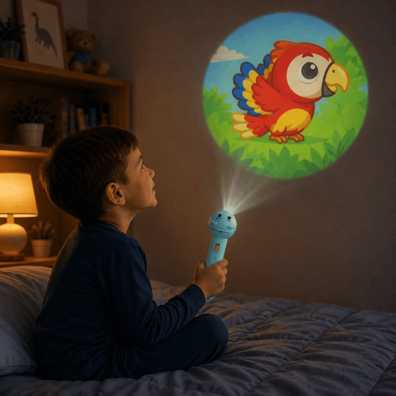 Camping Light - Projection Flashlight Toy with Animal Scenes