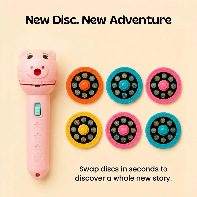 Camping Light - Projection Flashlight Toy with Animal Scenes