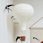 Ceiling Lamp - Hot-air Balloon Shape with Rattan Basket