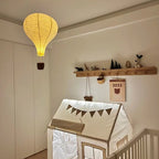 Ceiling Lamp - Hot-air Balloon Shape with Rattan Basket