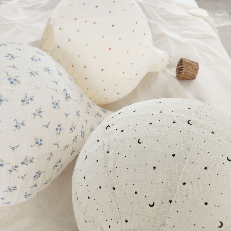 Ceiling Lamp - Hot-air Balloon Shape with Rattan Basket