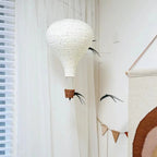 Ceiling Lamp - Hot-air Balloon Shape with Rattan Basket