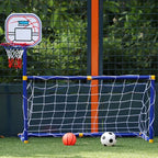 Children's 2-in-1 Football Goal and Basketball Hoop Set