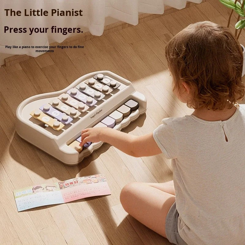 Children's 2-in-1 Piano Xylophone Toy - 8-Tone with Mallet