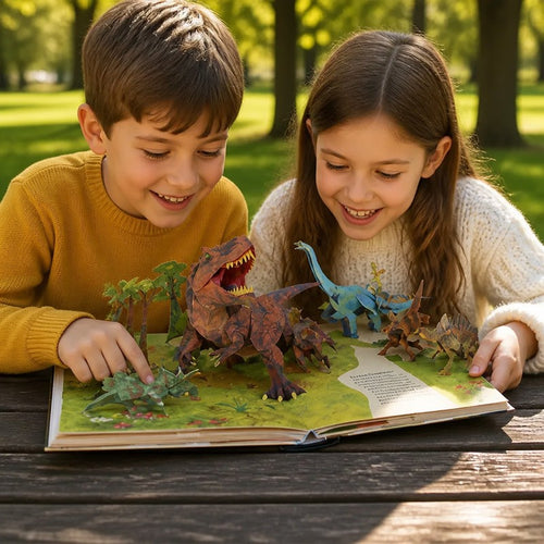 Children's 3D Pop-Up Encyclopedia Book - Dinosaur Theme