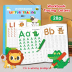 Children's ABC Letter Tracing Workbook - Animal Illustrations