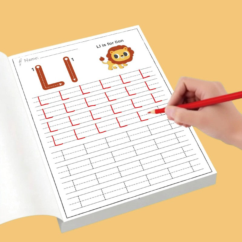 Children's ABC Letter Tracing Workbook - Animal Illustrations