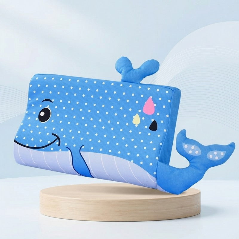 Children's Animal Character Sleep Pillow - Contoured Shape with 3D Ears