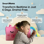 Children's Animal Character Sleep Pillow - Contoured Shape with 3D Ears