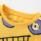 Children's Boys Short-Sleeve T-shirt - Fire Truck Print