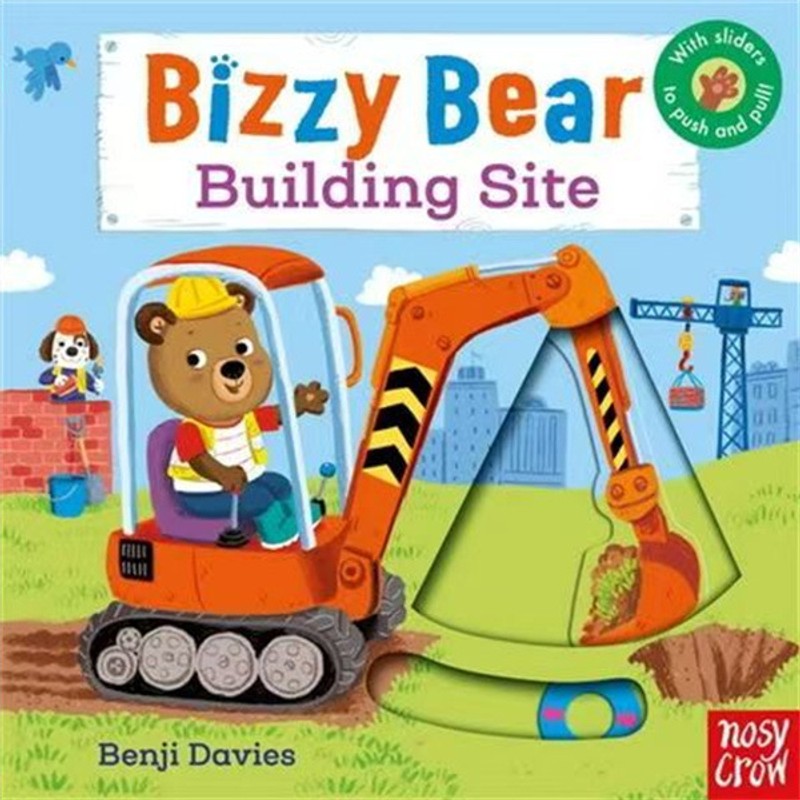 Children's Cardboard Book Set - Interactive Sliders and Colorful Illustrations