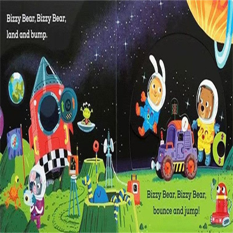 Children's Cardboard Book Set - Interactive Sliders and Colorful Illustrations