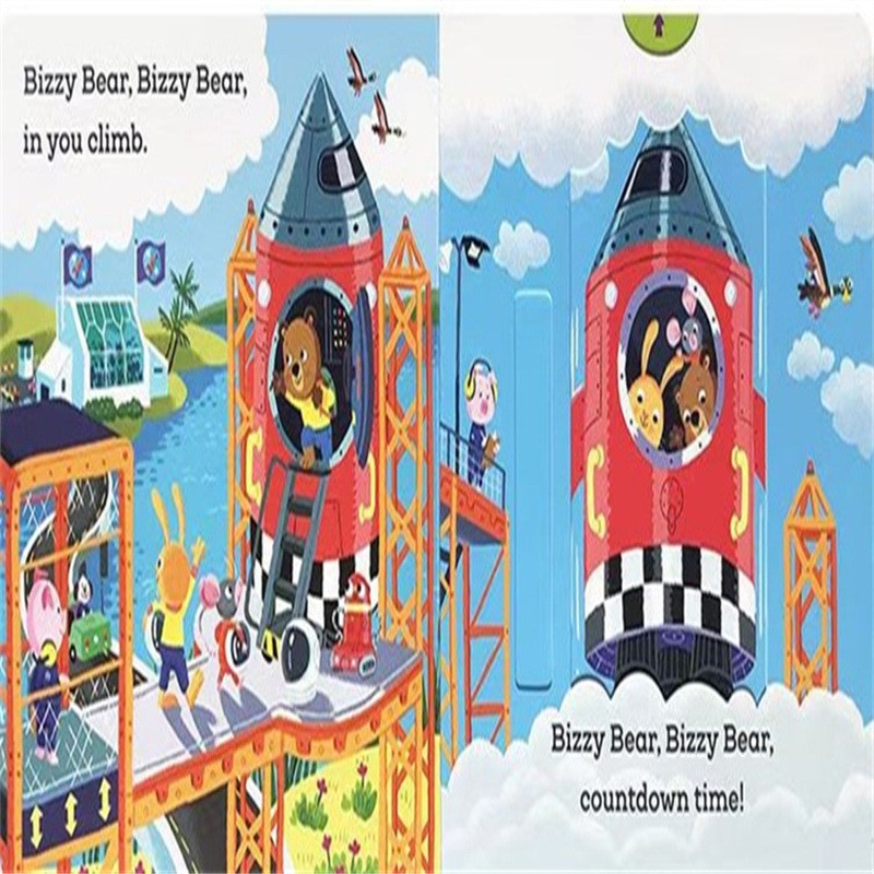 Children's Cardboard Book Set - Interactive Sliders and Colorful Illustrations