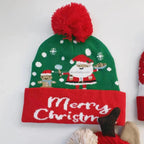 Children's Christmas Knitted Beanie Hat - Pom-Pom