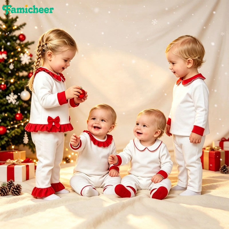Children's Christmas Pajama Set - Long Sleeve Matching Set